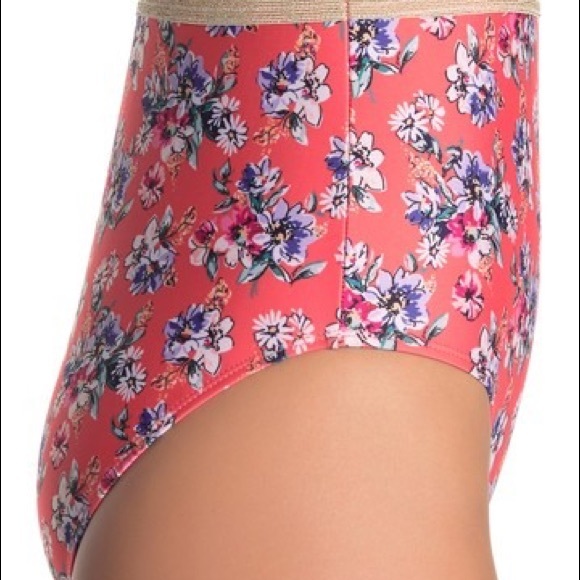 Nicole Miller Swimsuit L XL 12 14 16 18 Pink Blue - Picture 4 of 6